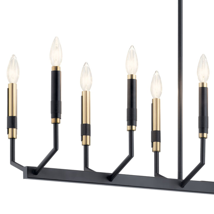 Kichler Canada - 52350BK - 12 Light Linear Chandelier - Armand - Black