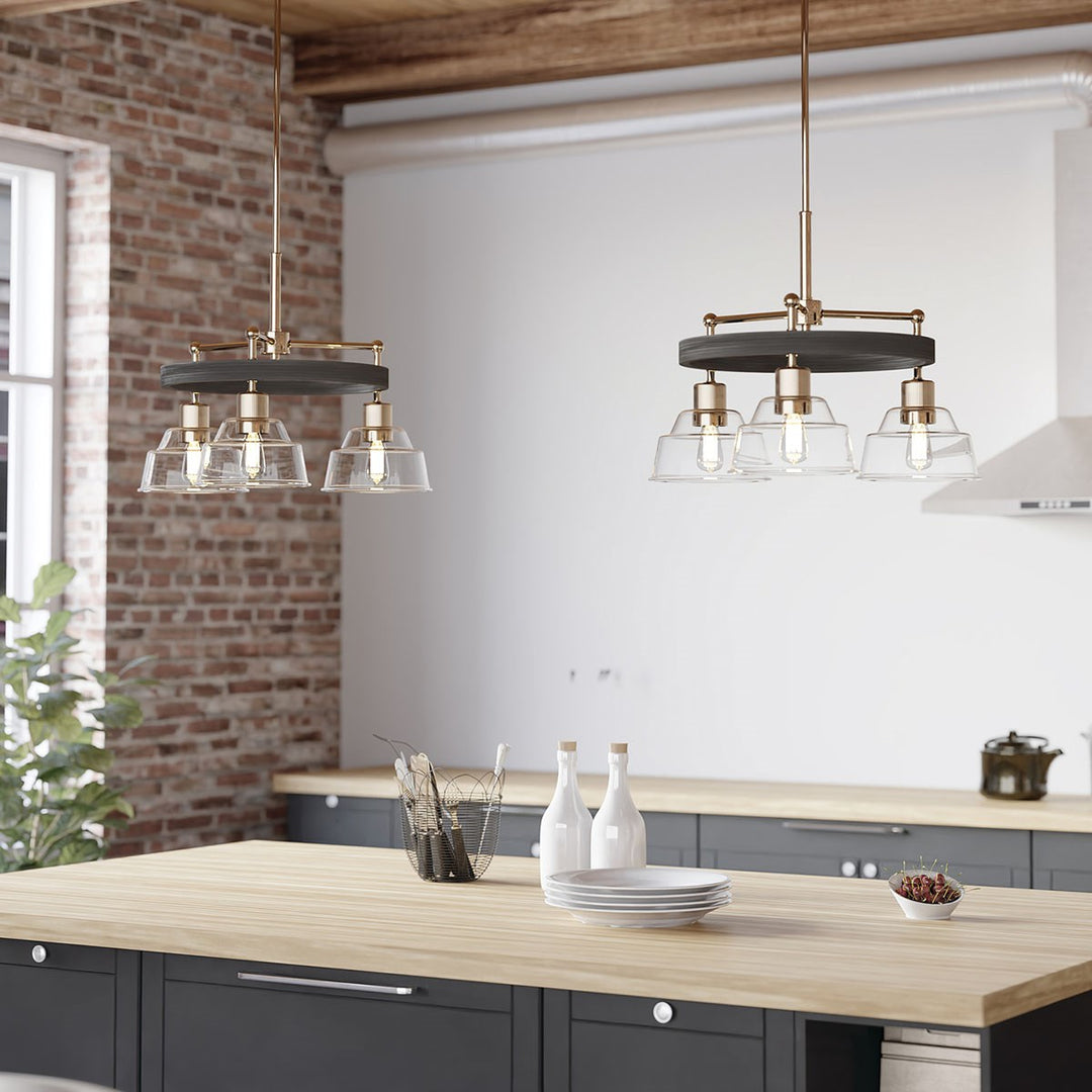 Kichler Canada - 52402PN - Three Light Chandelier - Eastmont - Polished Nickel