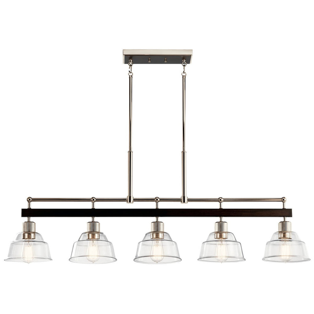 Kichler Canada - 52404PN - Five Light Linear Chandelier - Eastmont - Polished Nickel