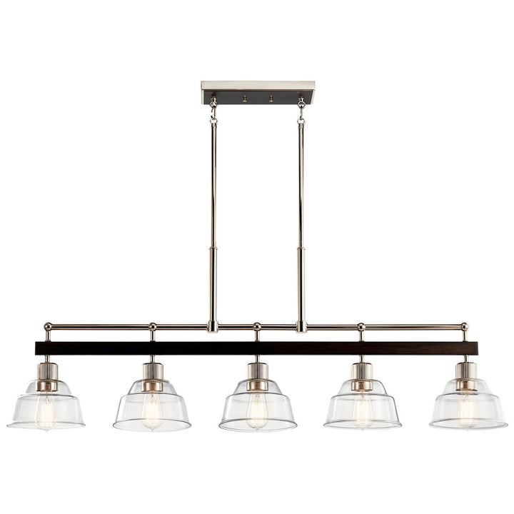 Kichler Canada - 52404PN - Five Light Linear Chandelier - Eastmont - Polished Nickel