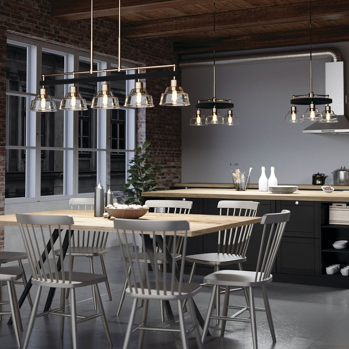 Kichler Canada - 52404PN - Five Light Linear Chandelier - Eastmont - Polished Nickel