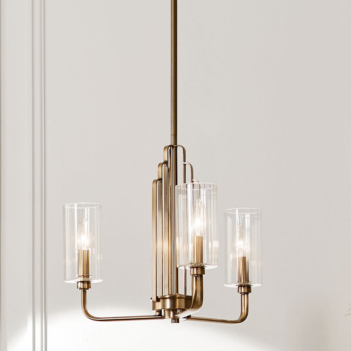 Kichler Canada - 52410BNB - Three Light Chandelier - Kimrose - Brushed Natural Brass