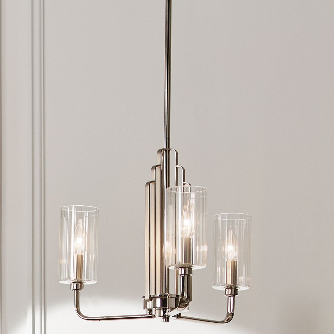 Kichler Canada - 52410PN - Three Light Chandelier - Kimrose - Polished Nickel
