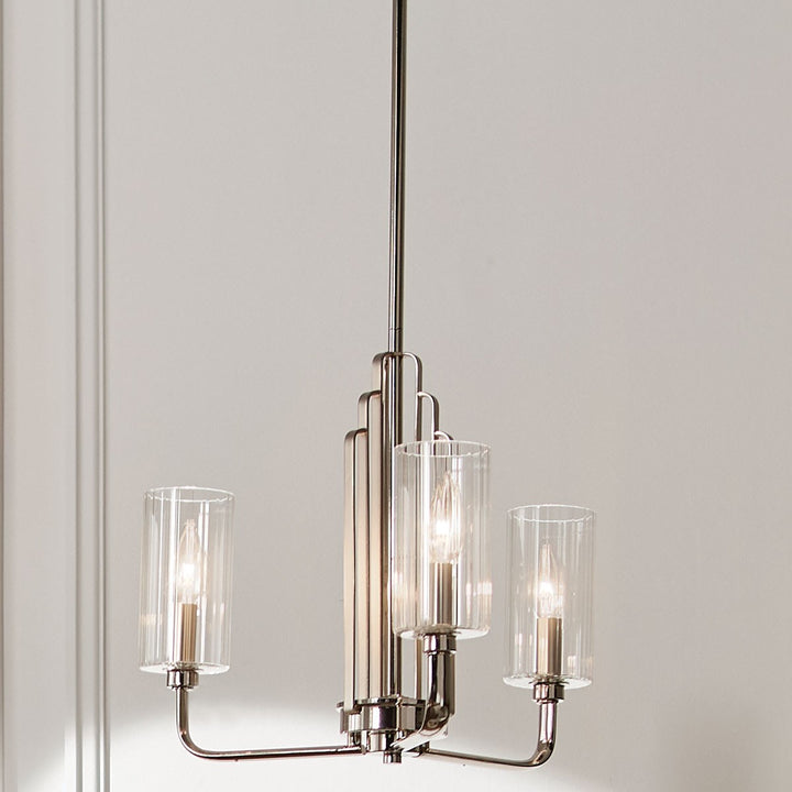 Kichler Canada - 52410PN - Three Light Chandelier - Kimrose - Polished Nickel
