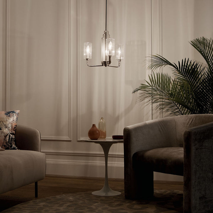 Kichler Canada - 52410PN - Three Light Chandelier - Kimrose - Polished Nickel