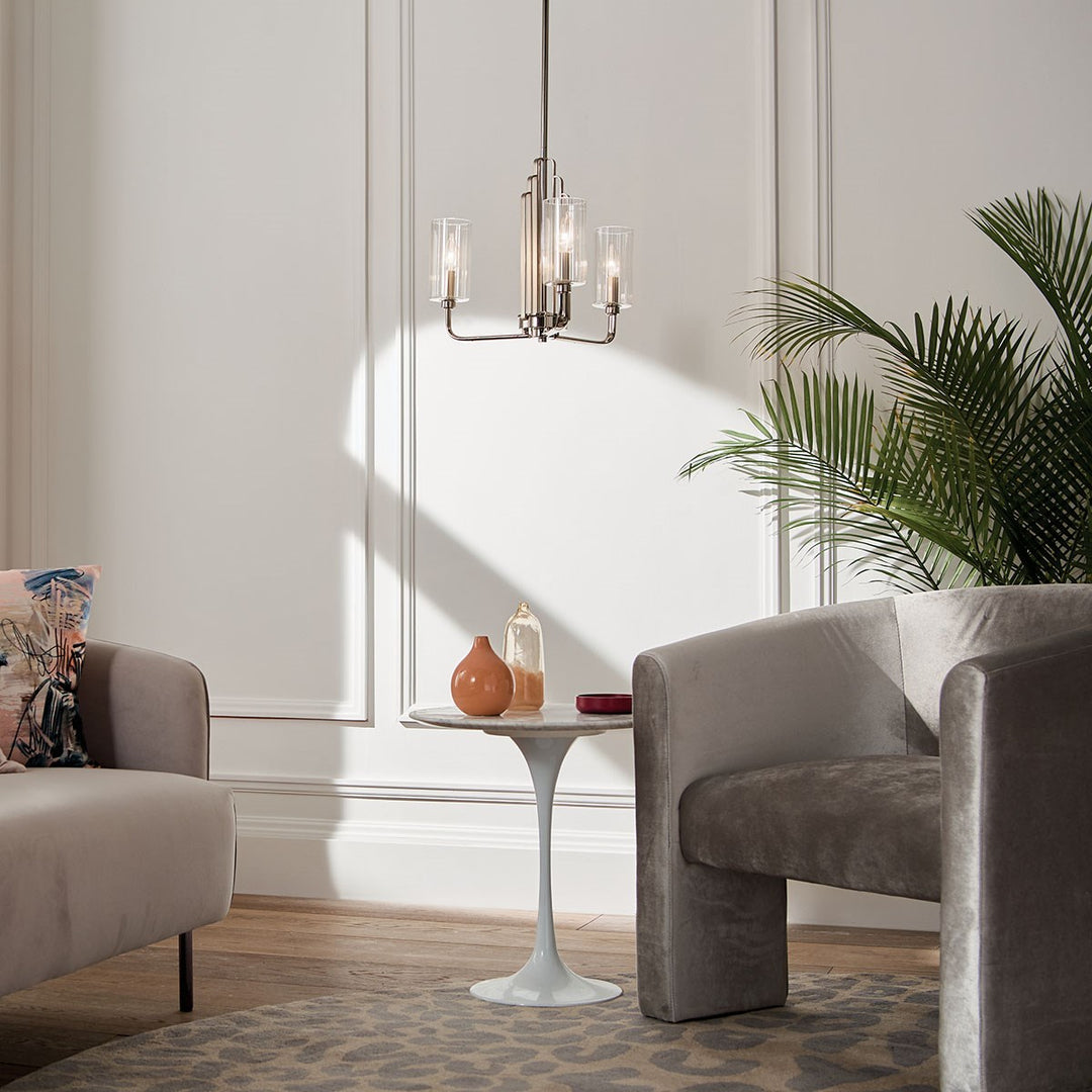 Kichler Canada - 52410PN - Three Light Chandelier - Kimrose - Polished Nickel