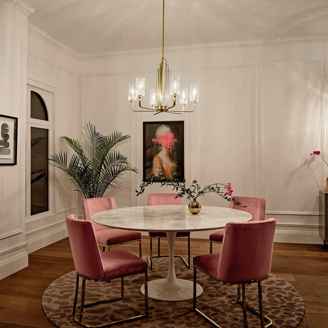 Kichler Canada - 52411BNB - Six Light Chandelier - Kimrose - Brushed Natural Brass