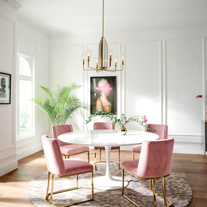Kichler Canada - 52411BNB - Six Light Chandelier - Kimrose - Brushed Natural Brass