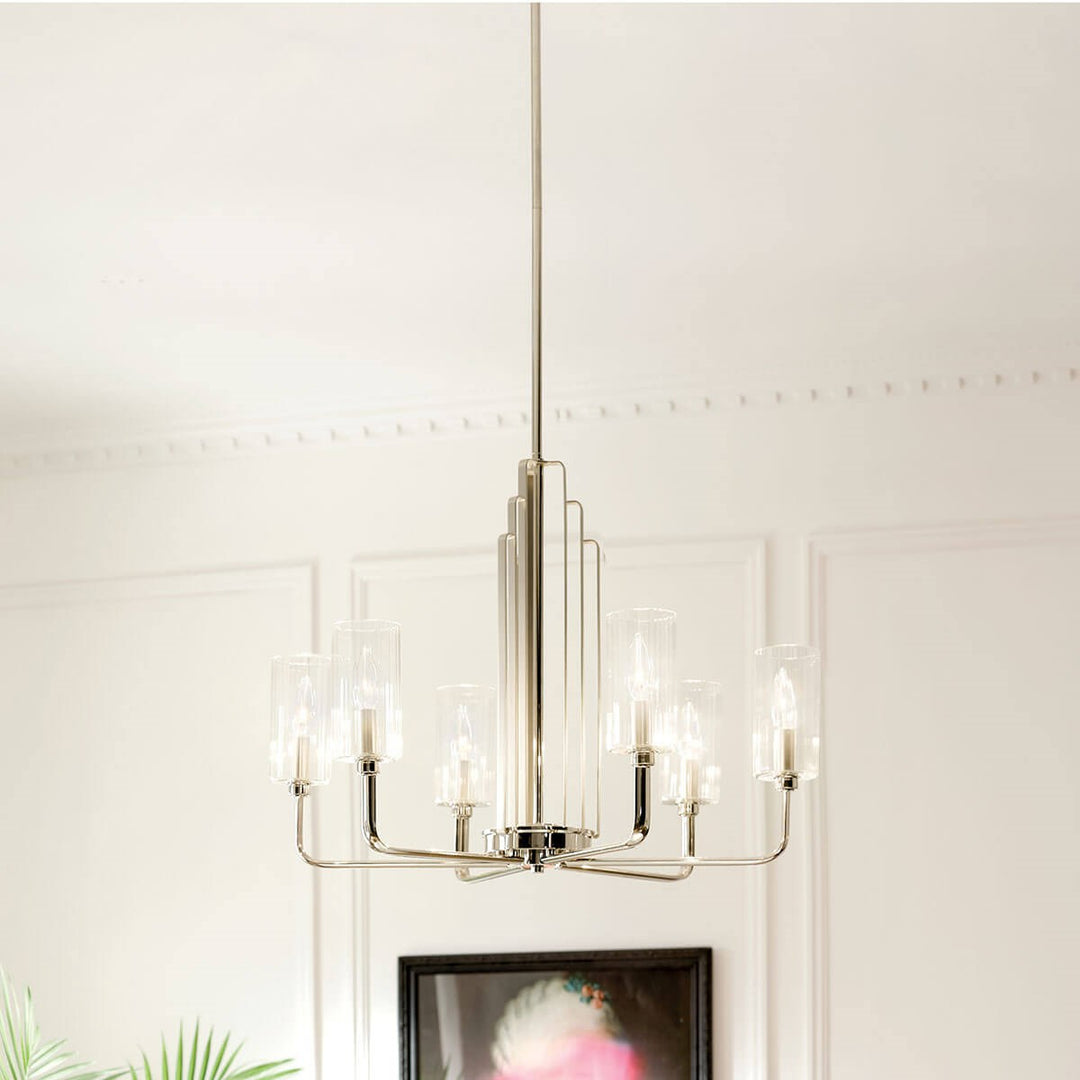 Kichler Canada - 52411PN - Six Light Chandelier - Kimrose - Polished Nickel