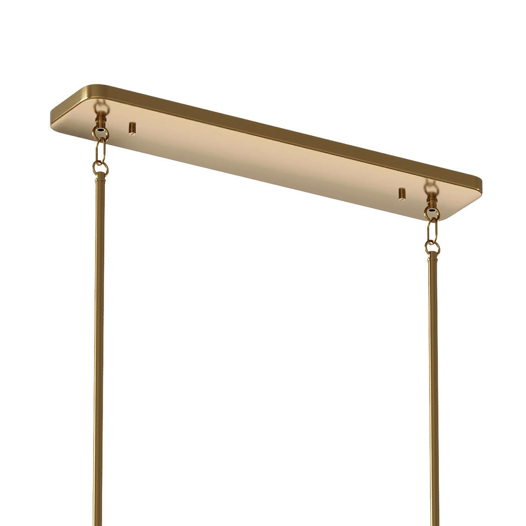 Kichler Canada - 52413BNB - Ten Light Linear Chandelier - Kimrose - Brushed Natural Brass