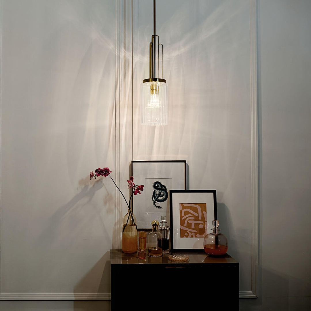 Kichler Canada - 52414BNB - One Light Mini Pendant - Kimrose - Brushed Natural Brass
