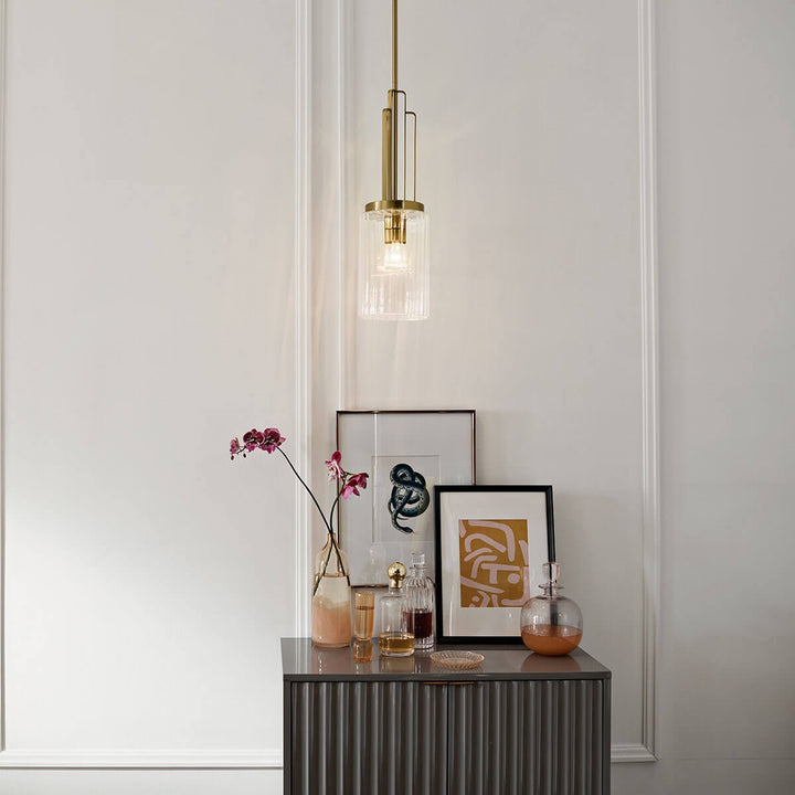 Kichler Canada - 52414BNB - One Light Mini Pendant - Kimrose - Brushed Natural Brass