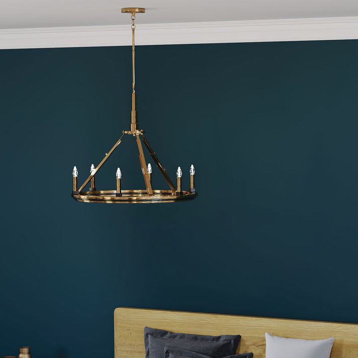 Kichler Canada - 52420BNB - Six Light Chandelier - Emmala - Brushed Natural Brass