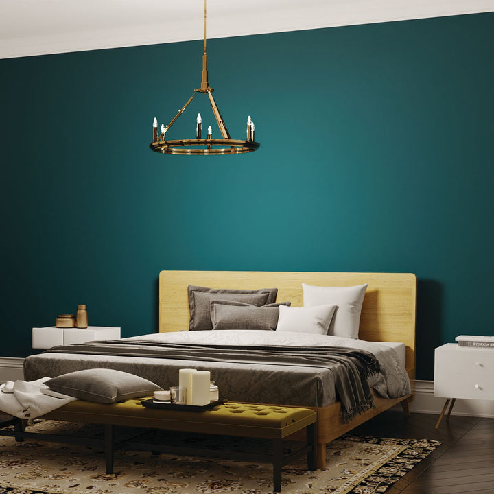 Kichler Canada - 52420BNB - Six Light Chandelier - Emmala - Brushed Natural Brass