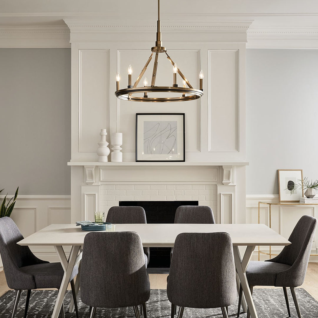 Kichler Canada - 52420BNB - Six Light Chandelier - Emmala - Brushed Natural Brass