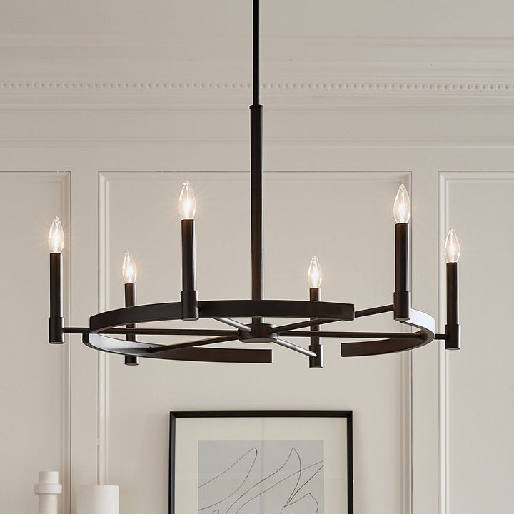 Kichler Canada - 52427BK - Six Light Chandelier - Tolani - Black