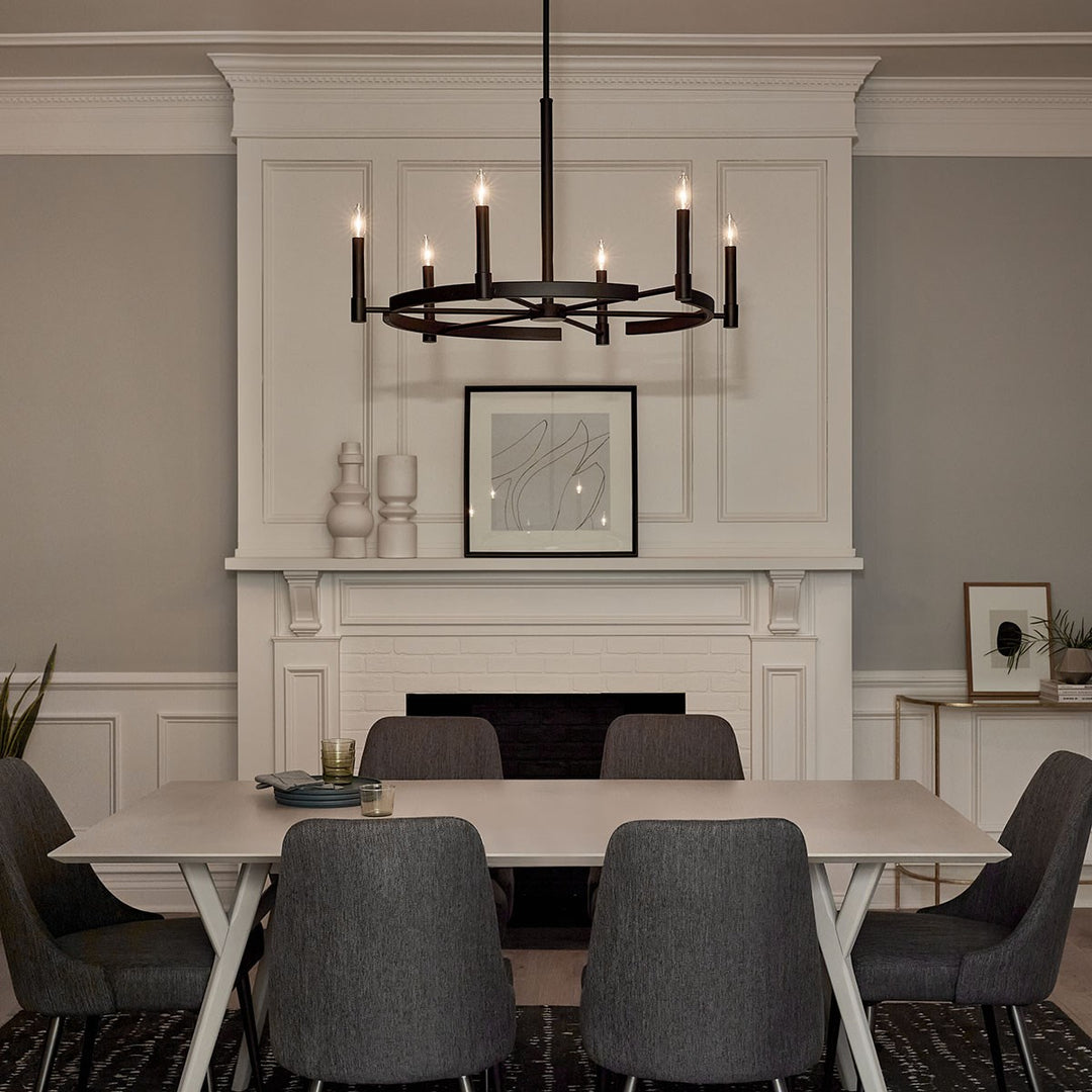 Kichler Canada - 52427BK - Six Light Chandelier - Tolani - Black