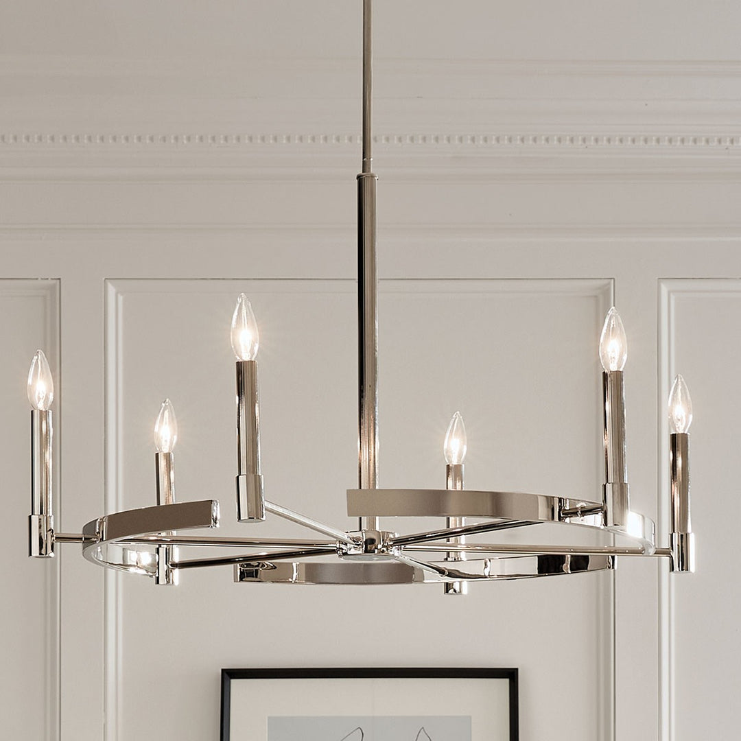 Kichler Canada - 52427PN - Six Light Chandelier - Tolani - Polished Nickel