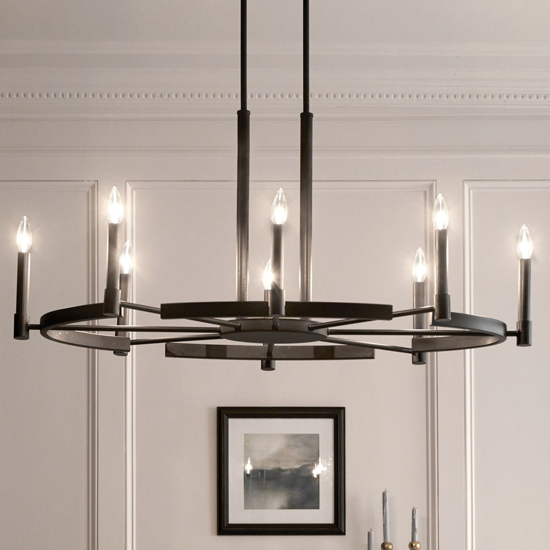 Kichler Canada - 52429BK - Eight Light Chandelier - Tolani - Black