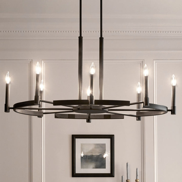 Kichler Canada - 52429BK - Eight Light Chandelier - Tolani - Black