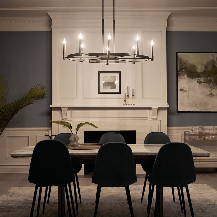 Kichler Canada - 52429BK - Eight Light Chandelier - Tolani - Black