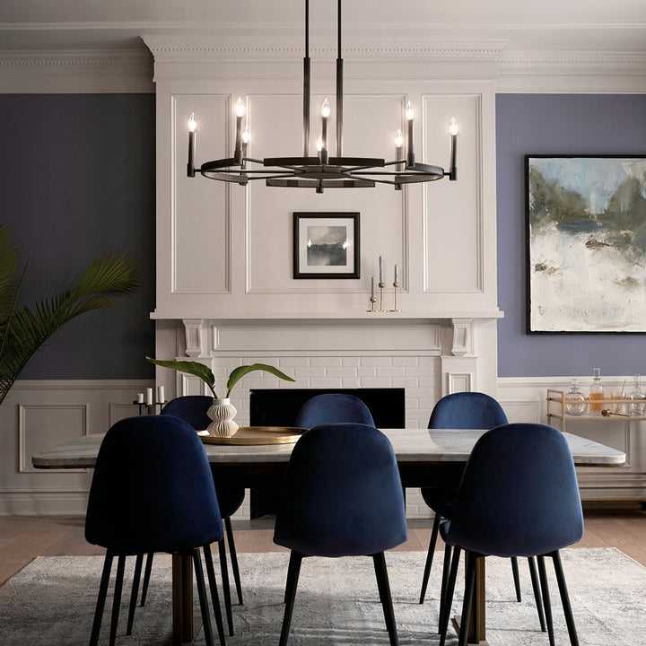 Kichler Canada - 52429BK - Eight Light Chandelier - Tolani - Black