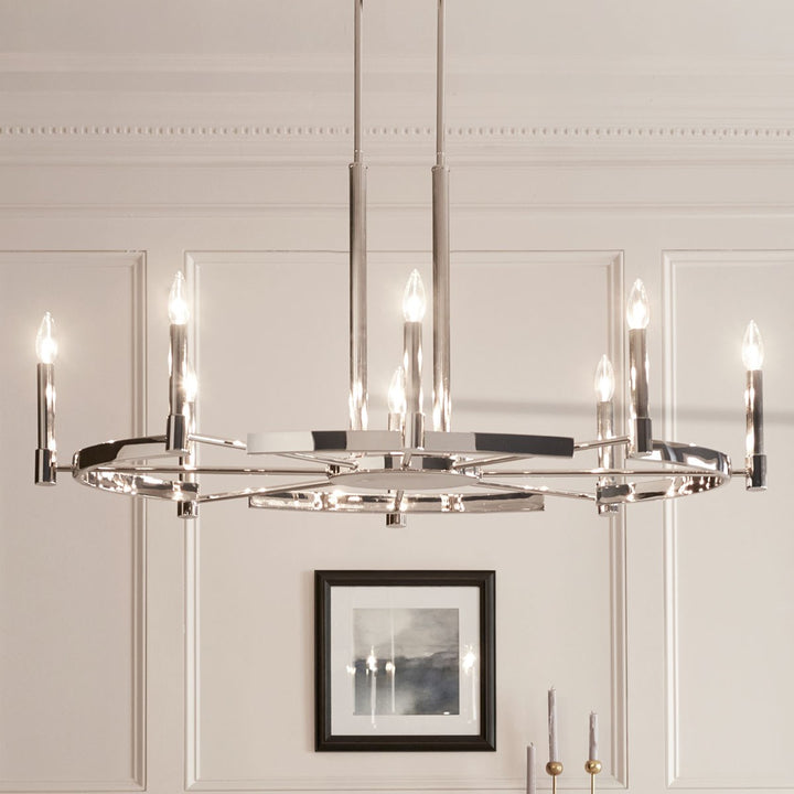 Kichler Canada - 52429PN - Eight Light Chandelier - Tolani - Polished Nickel