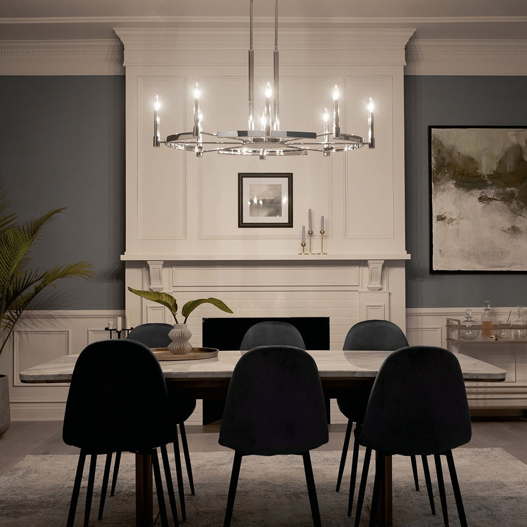 Kichler Canada - 52429PN - Eight Light Chandelier - Tolani - Polished Nickel