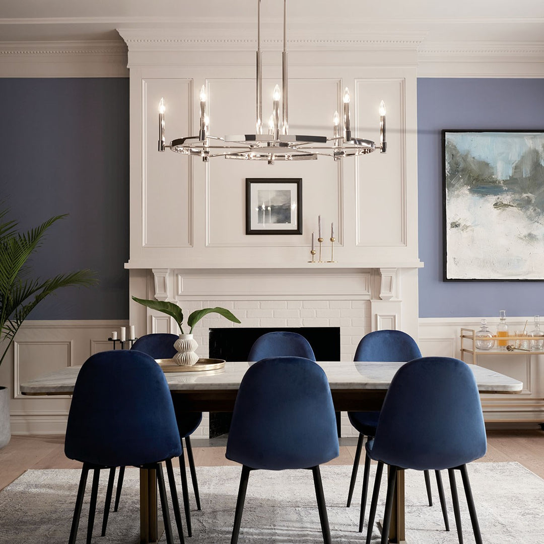 Kichler Canada - 52429PN - Eight Light Chandelier - Tolani - Polished Nickel