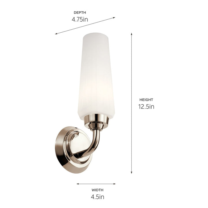 Kichler Canada - 55073PN - One Light Wall Sconce - Truby - Polished Nickel
