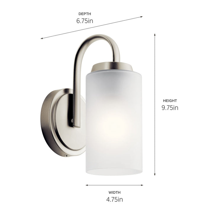 Kichler Canada - 55085NI - One Light Wall Sconce - Kennewick - Brushed Nickel