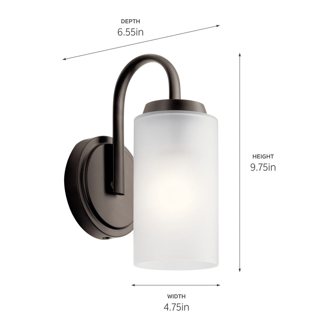 Kichler Canada - 55085OZ - One Light Wall Sconce - Kennewick - Olde Bronze