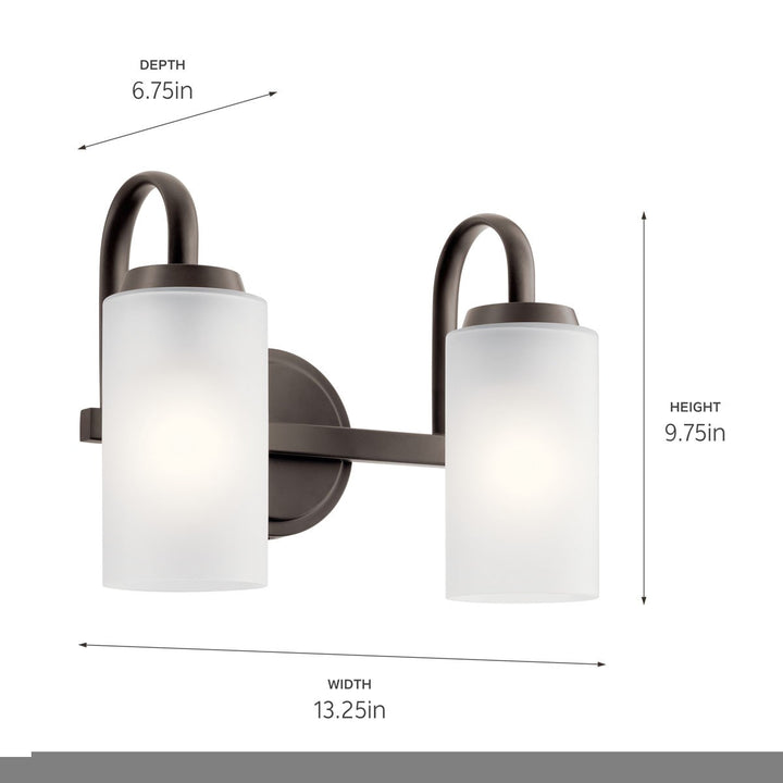 Kichler Canada - 55086OZ - Two Light Bath - Kennewick - Olde Bronze