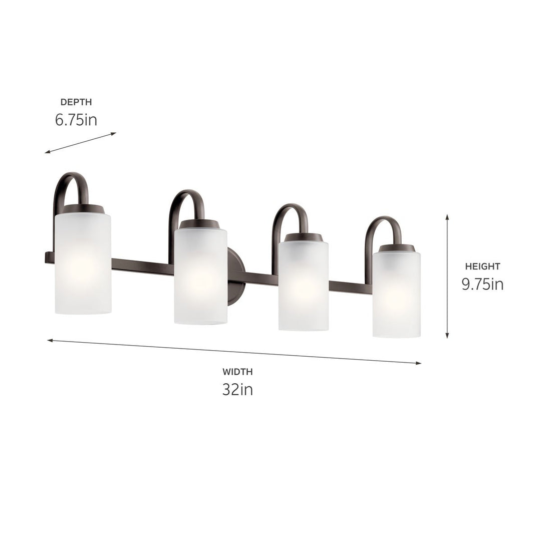 Kichler Canada - 55088OZ - Four Light Bath - Kennewick - Olde Bronze