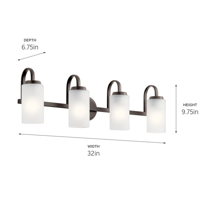 Kichler Canada - 55088OZ - Four Light Bath - Kennewick - Olde Bronze