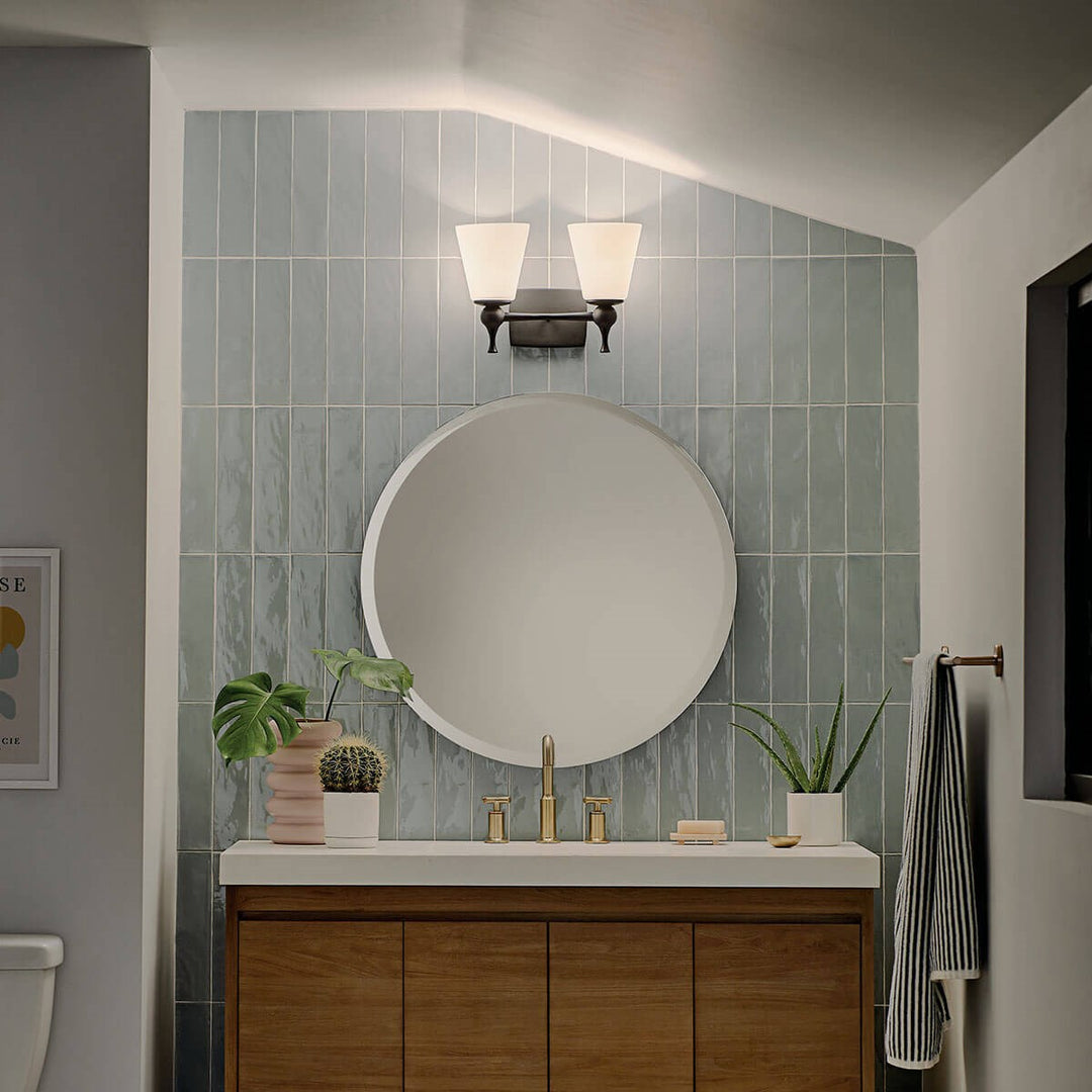 Kichler Canada - 55091BK - Two Light Bath - Cosabella - Black