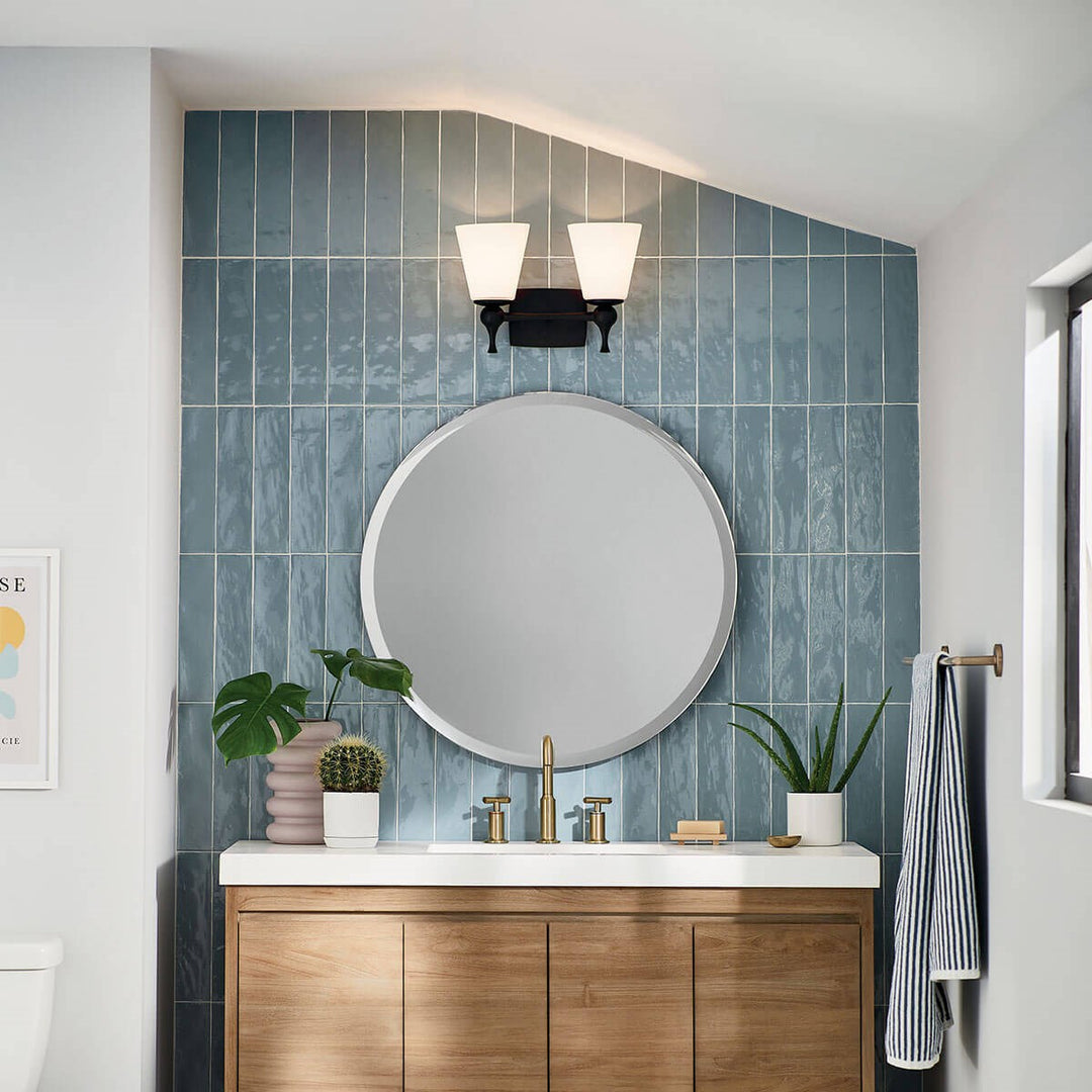 Kichler Canada - 55091BK - Two Light Bath - Cosabella - Black