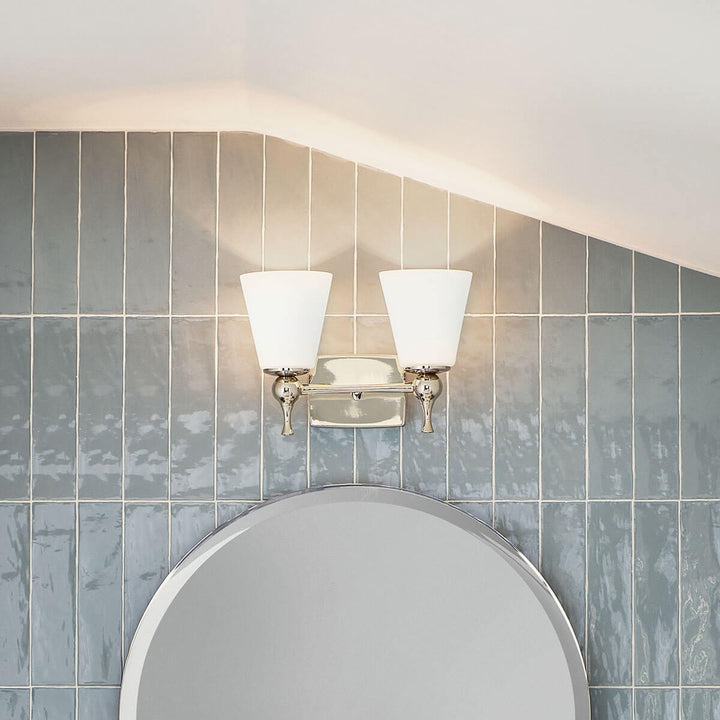 Kichler Canada - 55091PN - Two Light Bath - Cosabella - Polished Nickel