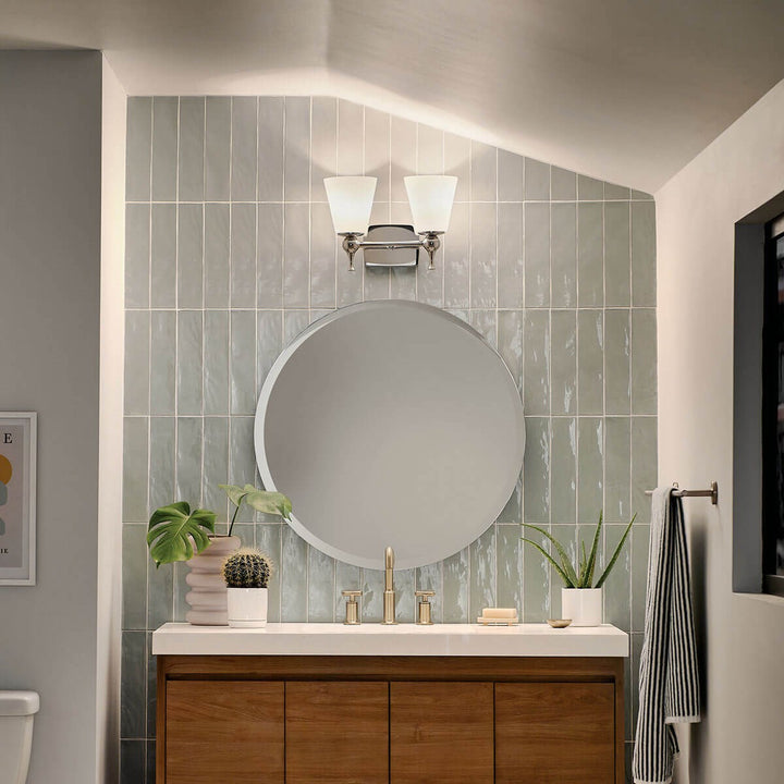 Kichler Canada - 55091PN - Two Light Bath - Cosabella - Polished Nickel