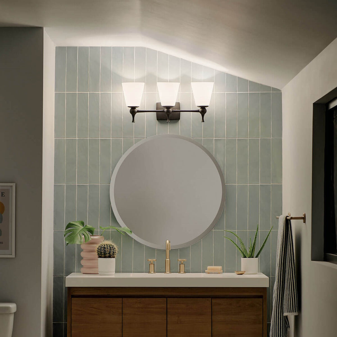 Kichler Canada - 55092BK - Three Light Bath - Cosabella - Black