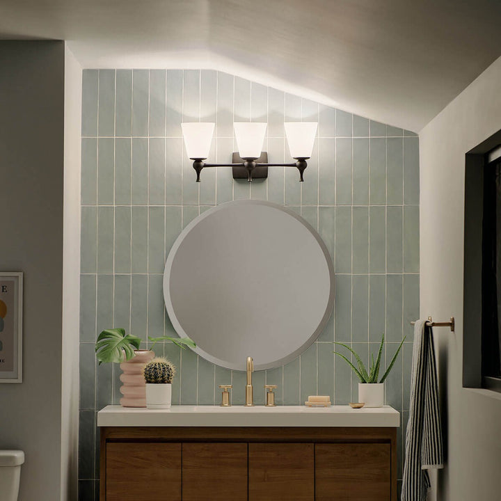 Kichler Canada - 55092BK - Three Light Bath - Cosabella - Black