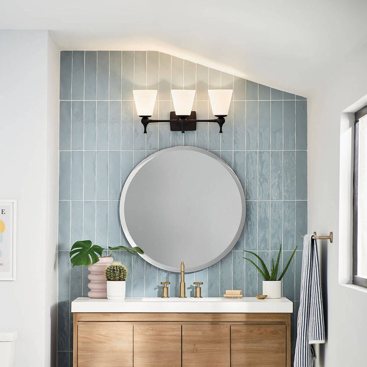 Kichler Canada - 55092BK - Three Light Bath - Cosabella - Black