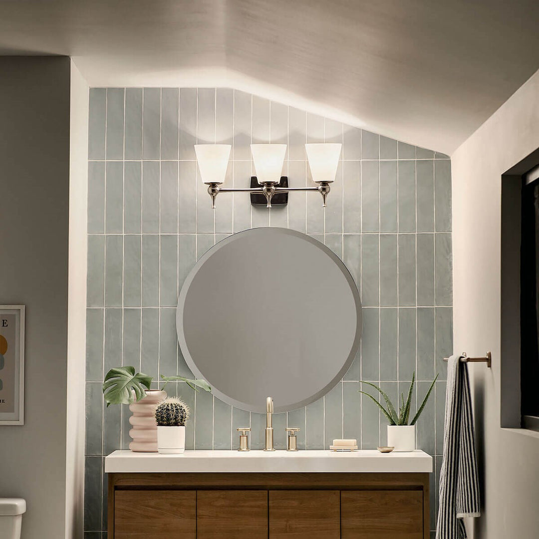 Kichler Canada - 55092PN - Three Light Bath - Cosabella - Polished Nickel