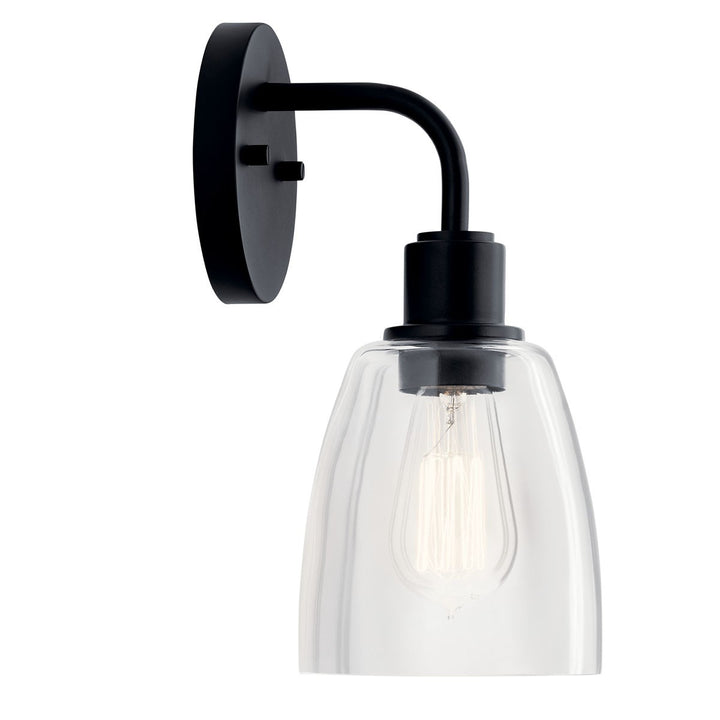 Kichler Canada - 55100BK - One Light Wall Sconce - Meller - Black