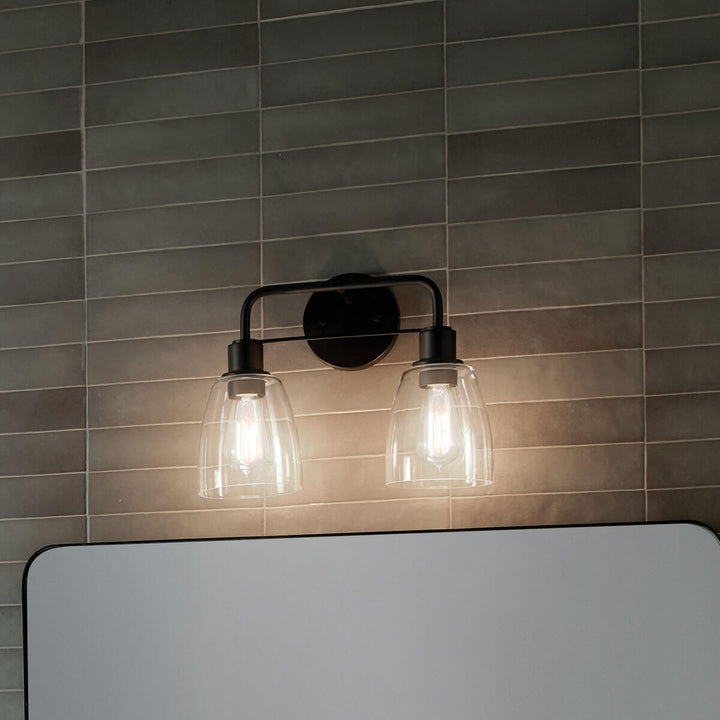 Kichler Canada - 55101BK - Two Light Bath - Meller - Black