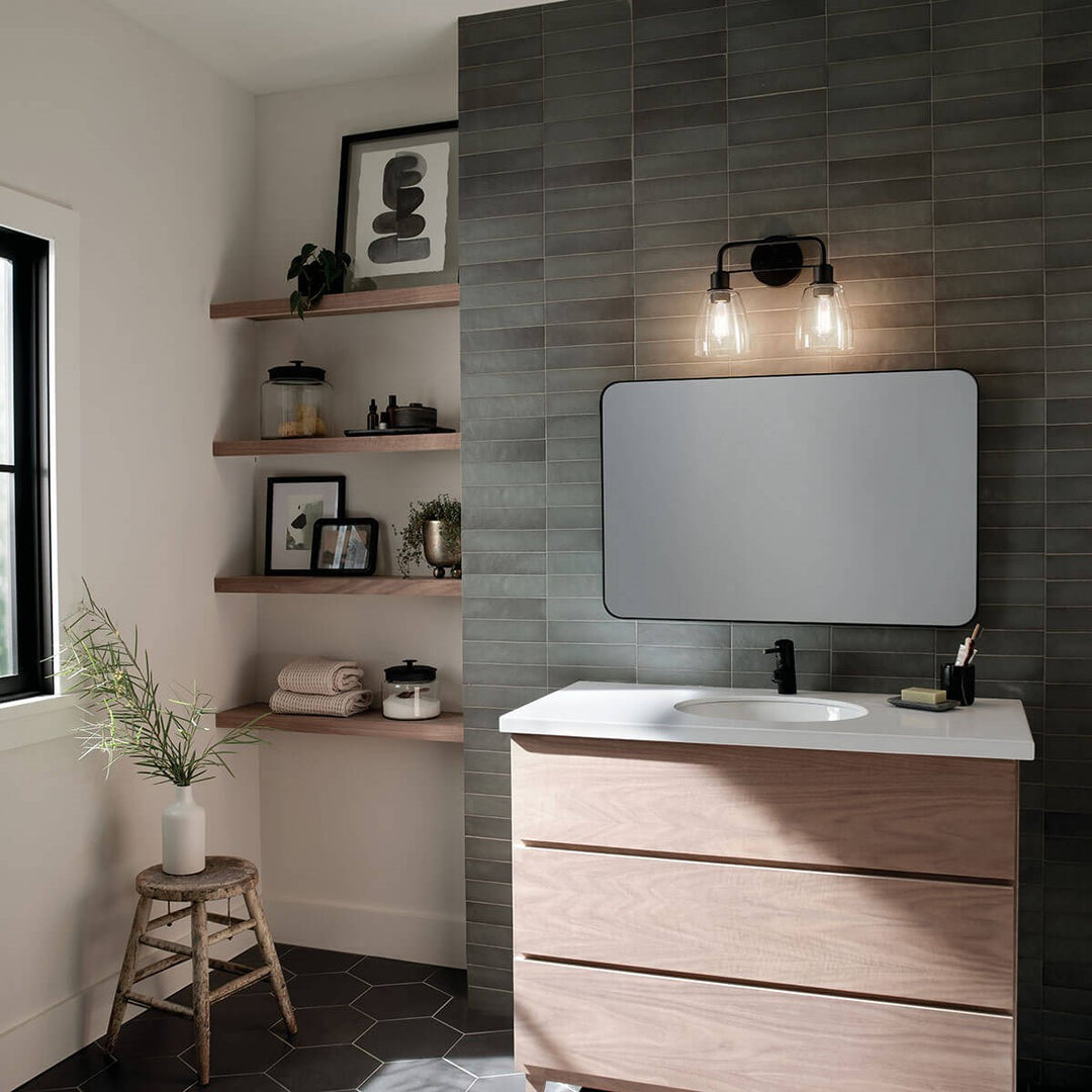 Kichler Canada - 55101BK - Two Light Bath - Meller - Black