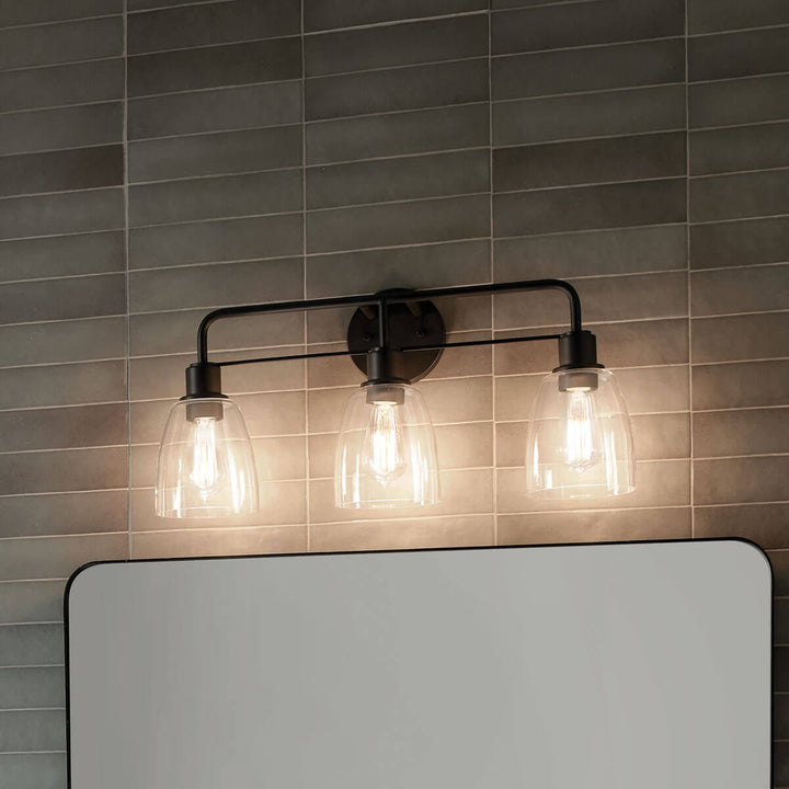 Kichler Canada - 55102BK - Three Light Bath - Meller - Black