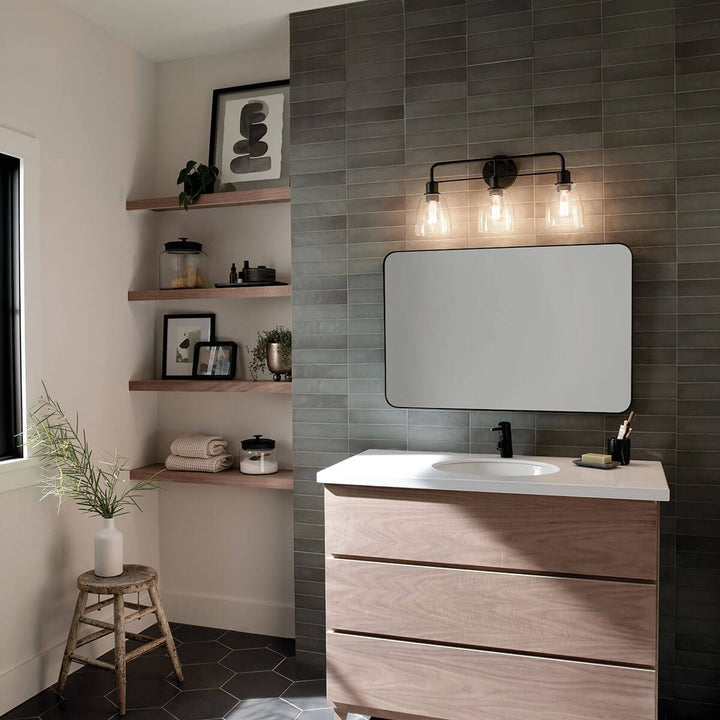 Kichler Canada - 55102BK - Three Light Bath - Meller - Black