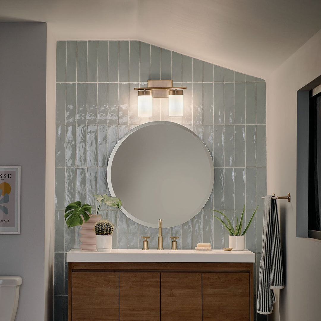 Kichler Canada - 55111BNB - Two Light Bath - Ciona - Brushed Natural Brass