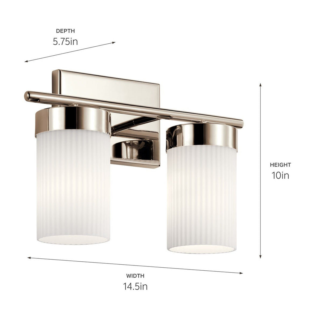 Kichler Canada - 55111PN - Two Light Bath - Ciona - Polished Nickel